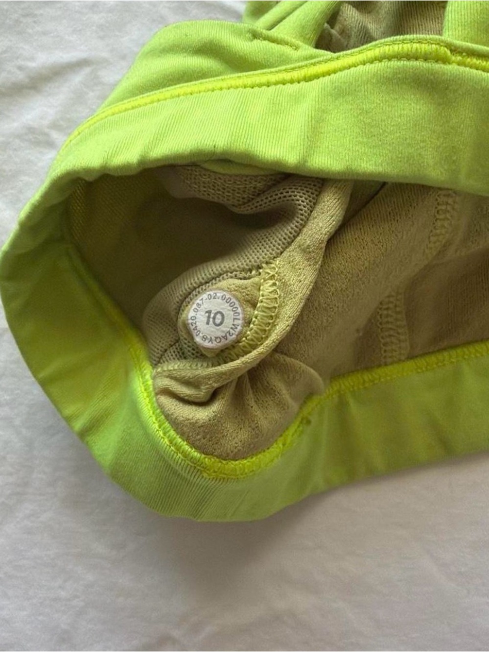 lululemon athletica Lime Green Strappy Back Sports Bra - Picture 4 of 5